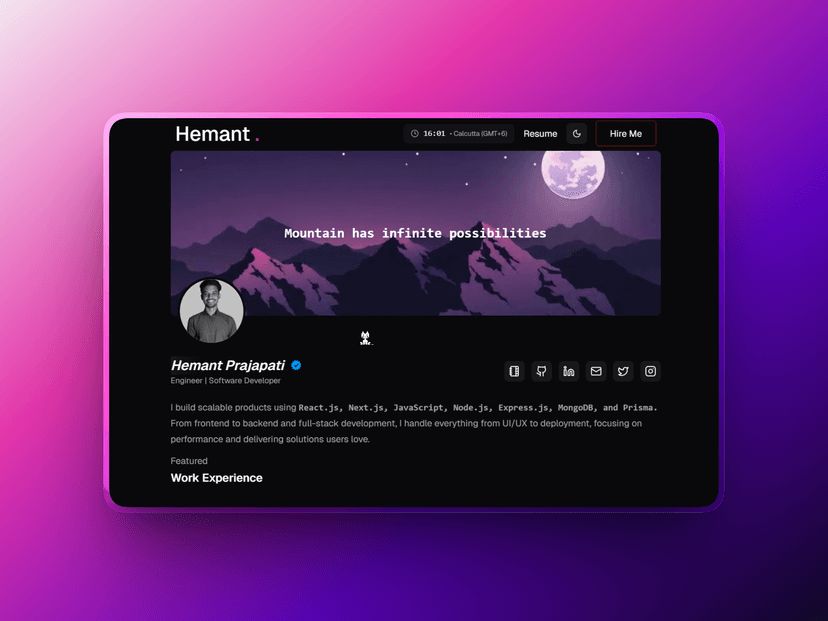 Portfolio project image