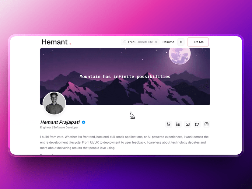 Portfolio project image